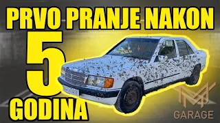 Prvo pranje nakon 5 GODINA / RESTAURACIJA MERCEDES BENZ 190 W201 / Ep.1