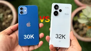 iPhone 12 vs Redmi Note 13 Pro+ Comparison & Review | Which Gives Most Value in 2024? (HINDI)