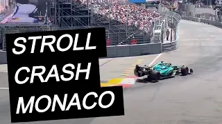 Lance Stroll CRASH in Monaco FP3 💥 | F1 Crash