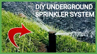 How to install sprinkler system - DIY less than $40