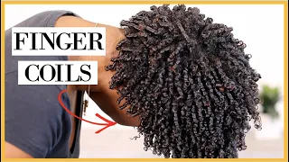 MAXIMUM curls definition with FINGER COILS