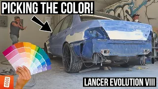 Building and Heavily Modifying a 2003 Mitsubishi Lancer Evolution VIII : Body Work & Primer