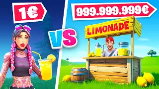 FILLE vs GARCON Limonade TYCOON sur FORTNITE