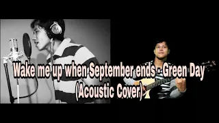 Wake me up when September ends - Green day cover(acoustic) by Dravin Official
