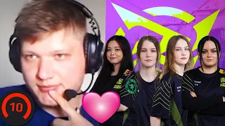 "S1MPLE STOP S1MPING" 🤣 - s1mple Plays Level 10 FACEIT w/ Female NiP Pros (NiP Impact) | LAST GAME!?