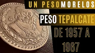 Un peso Morelos / Peso Tepalcate de 1957 a 1967. Su historia y precio actual #numismatica #monedas