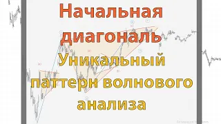 Уникальный паттерн волнового анализа. Начальная диагональ