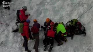 Dramatic rescue of injured climber on perilously steep Crib Goch Snowdonia