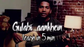 Gulabi aankhein easy guitar chords | sandeep mehra