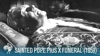 Sainted Pope Pius X Funeral: Back To Venice (1959) | British Pathé