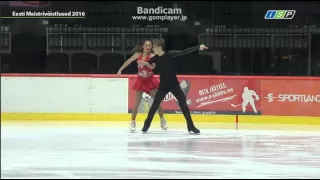 Viktoria Semenjuk Artur Gruzdev 2016 Estonia Nats FD