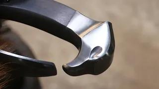 Forging a 800 layer steel saber,  part 5, making the handle.