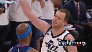 Utah Jazz vs OKC Thunder BAD BLOOD Play 2018 WCR1 GM4 Playoff INTENSITY! FreeDawkins