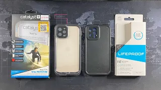 Catalyst Total Protection VS. Lifeproof FRE for iPhone 12 Pro: Battle of the Waterproof Cases!!