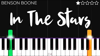 Benson Boone - In The Stars | EASY Piano Tutorial