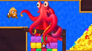 Fishdom Mini Game ads | Octopus attack | Help the fish Part 5