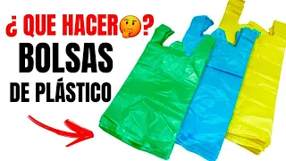 MANUALIDADES CON BOLSAS DE PLÁSTICO | RECICLA BOLSAS DE PLÁSTICO DEL SUPER