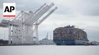 Timelapse video: Ship that caused deadly Baltimore bridge collapse returned to port