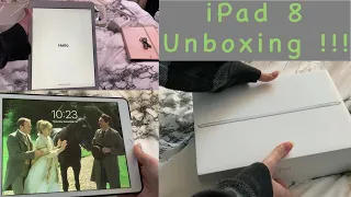 apple ipad 8th generation unboxing ~🥰~ plus accessories!