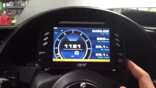 AIM Sports MXS Dash demo in Honda S2000