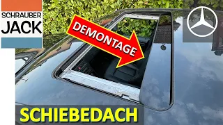 Sunroof disassembly and adjustment. Mercedes W202