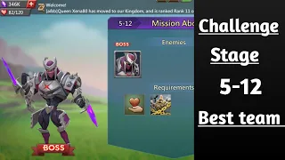 Lords mobile Challange stage 5-12|Mission above all Challange stage 5-12 best f2p team