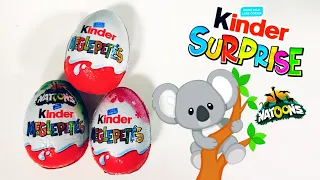 Kinder Surprise Eggs Unboxing (Normal,Pink,Natoons)