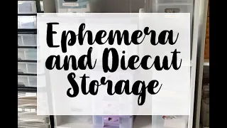 Die Cut/Ephemera Storage - Scrap Room Storage Ideas