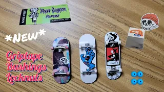 upgraded a tech deck + got doom lagoon griptape and update on my 29mm fingerboard