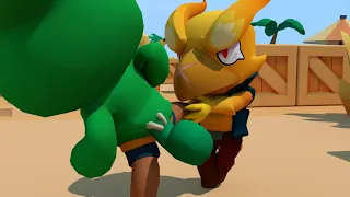 LEON VS CROW PHOENIX - Brawl Stars 3D Animation