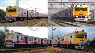 [7 in 1] Colorful high speed EMU local trains in action