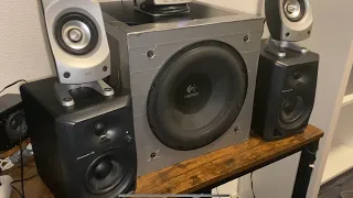 Logitech z 5500 + Pioneer bass test