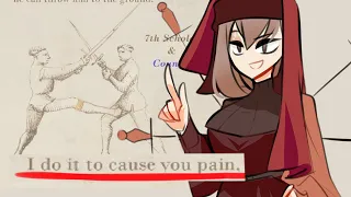 Italian Mommy Teaches You How To Use Your Sword | comic by Centurii