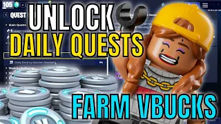 UNLOCK Daily Quests 2024 GUIDE! Farm VBUCKS AND XP! | Fortnite Save The World