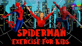 Spiderman Game Exercise for Kids | Learn about Spiders | Indoor Workout for Children