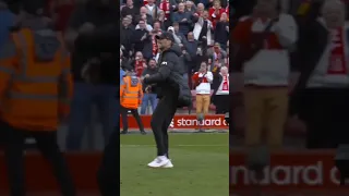 Jurgen klopp crazy celebration with liverpool fans 🔴🔥 #liverpool