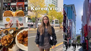 KOREA VLOG☁️: convenience store, Korean Fried Chicken, KBBQ