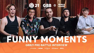 FUNNY MOMENTS 😂 GBB21 Pre-Battle Interview