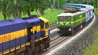 WDG4D Rescue WAG9 Express Train | BUMPY RAILROAD | Train Simulator | Railworks 3 | NTG GAMING