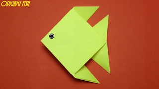 How to make a fish out of paper. Origami fish