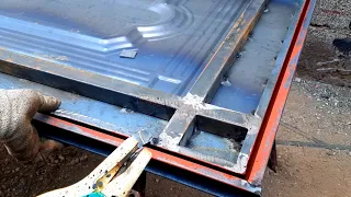 Metal welding, learn how to make a complete iron door, for beginners @Lahcen1bouali