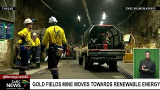 Gold field mine moves towards renewable energy