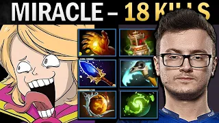 Invoker Dota Gameplay Miracle with Relic and 18 Kills