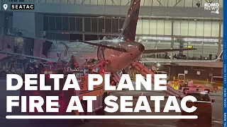 Mechanical malfunction sparks fire on Airbus Delta jet arriving at Sea-Tac airport