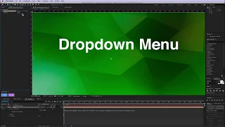 Dropdown menus in after effects - simple rigging