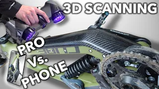3D Scanning DIY vs Professional Tools to make Carbon Bike parts #engineering #carbon