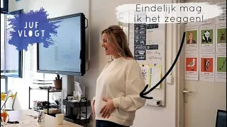 AAN GROEP 4/5 VERTELLEN DAT IK ZWANGER BEN!🤰🏼 JUF VLOGT #260