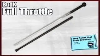 Black Traveler Wood Handle Sword Cane