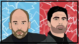 How are Pep Guardiola and Mikel Arteta different?