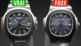 VRAIE vs FAUSSE Patek Philippe Nautilus, comment savoir ? Comparatif